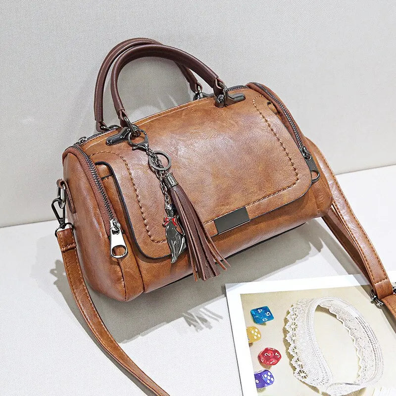Wiesława - Leather Crossbody Bag