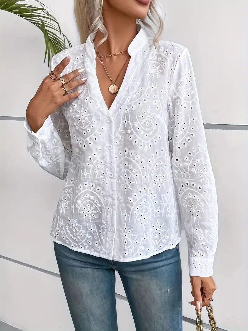 MILOU | STYLISH BLOUSE WITH BOHO MOTIF