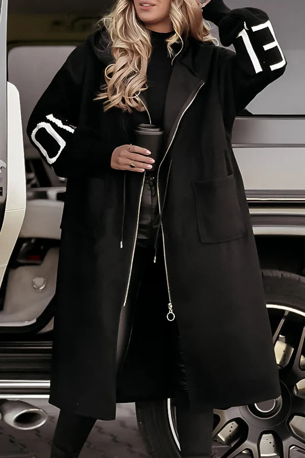 Elisa - Chic Long Hooded Coat