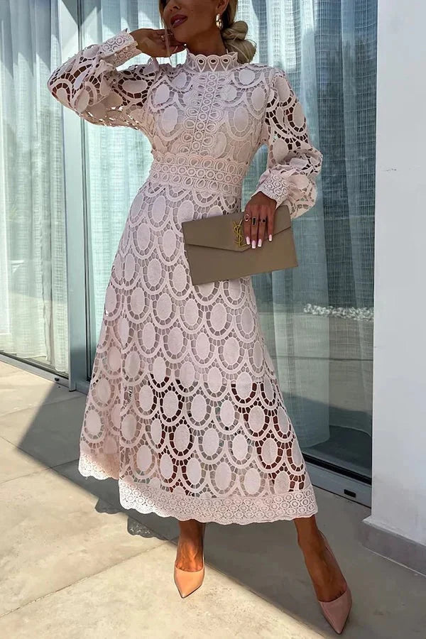 Aria - Luxe Embroidered Midi Dress