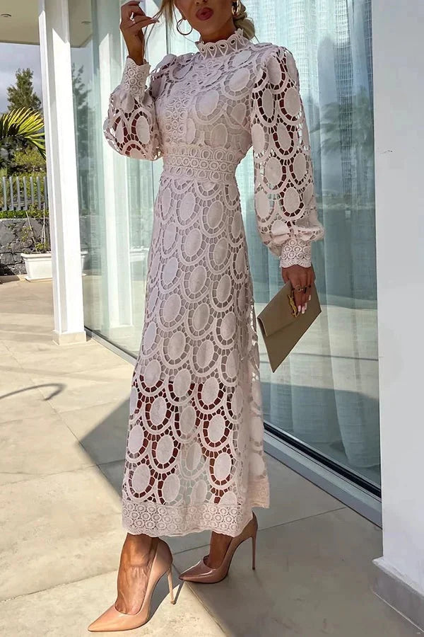 Aria - Luxe Embroidered Midi Dress