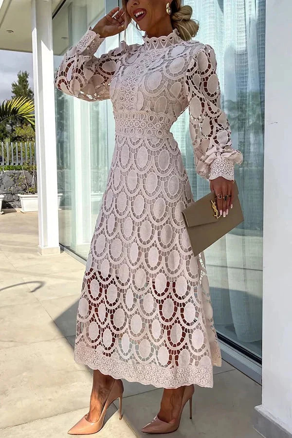 Aria - Luxe Embroidered Midi Dress
