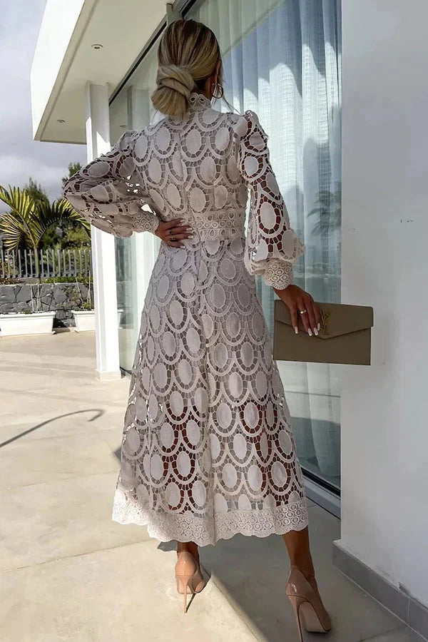 Aria - Luxe Embroidered Midi Dress