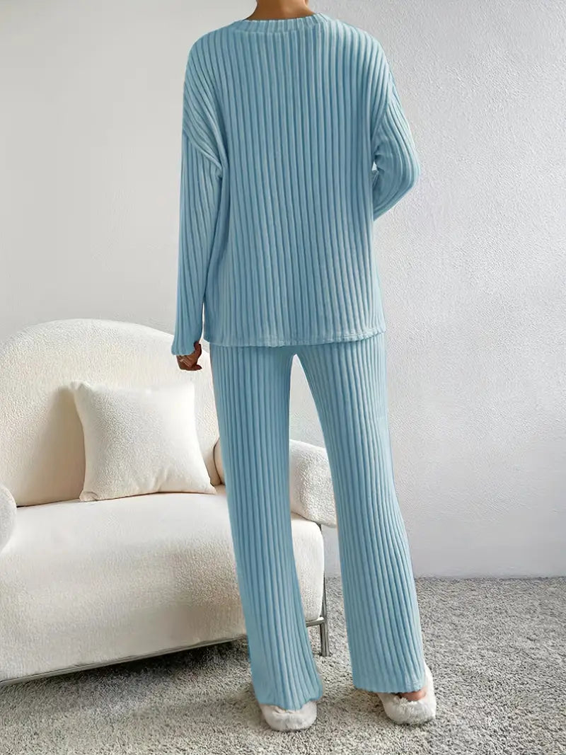 Rzęsosława - Ribbed Two-Piece Set