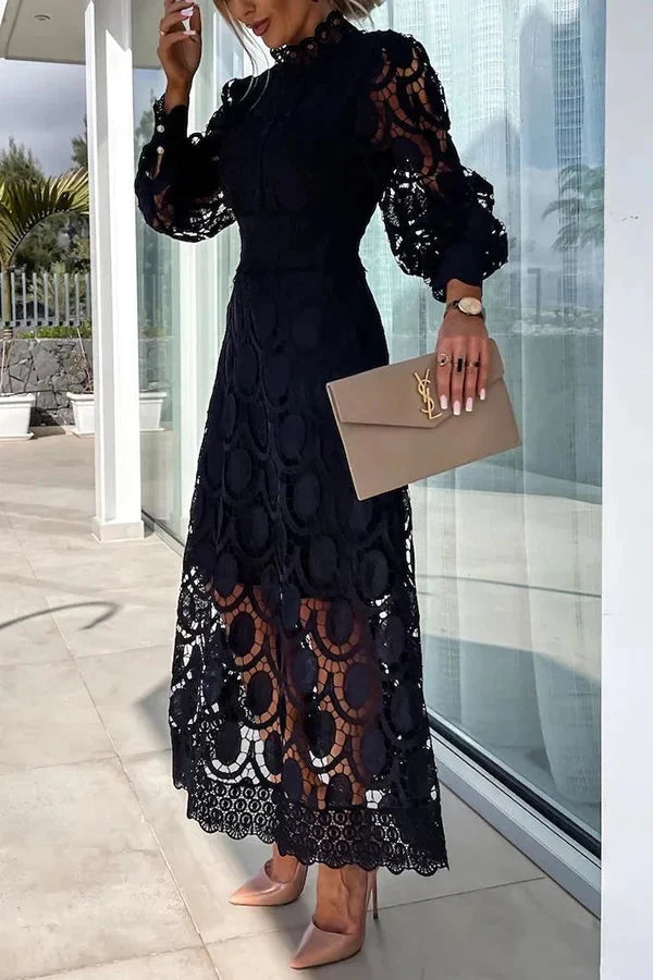 Aria - Luxe Embroidered Midi Dress