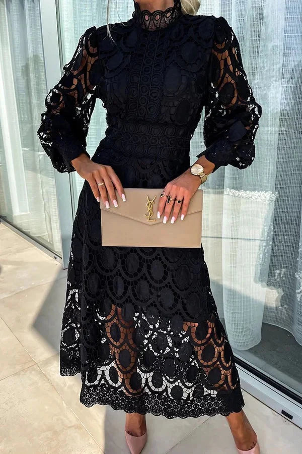 Aria - Luxe Embroidered Midi Dress