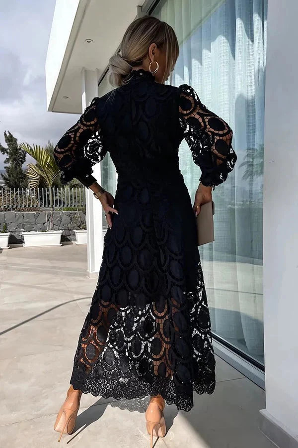 Aria - Luxe Embroidered Midi Dress