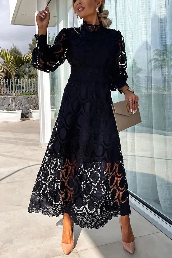 Aria - Luxe Embroidered Midi Dress