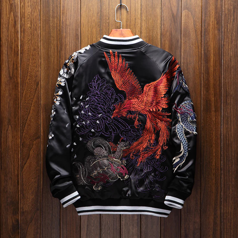 Sukajan - Four Legendary Creatures Souvenir Jacket