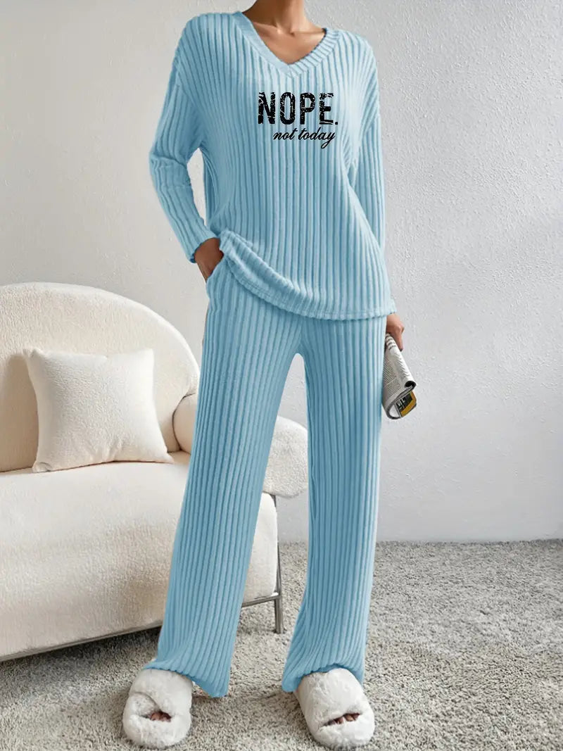 Rzęsosława - Ribbed Two-Piece Set