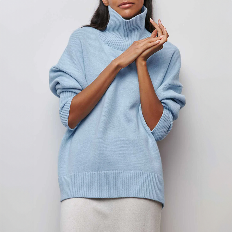 Sigrid – Loose Knit Turtleneck