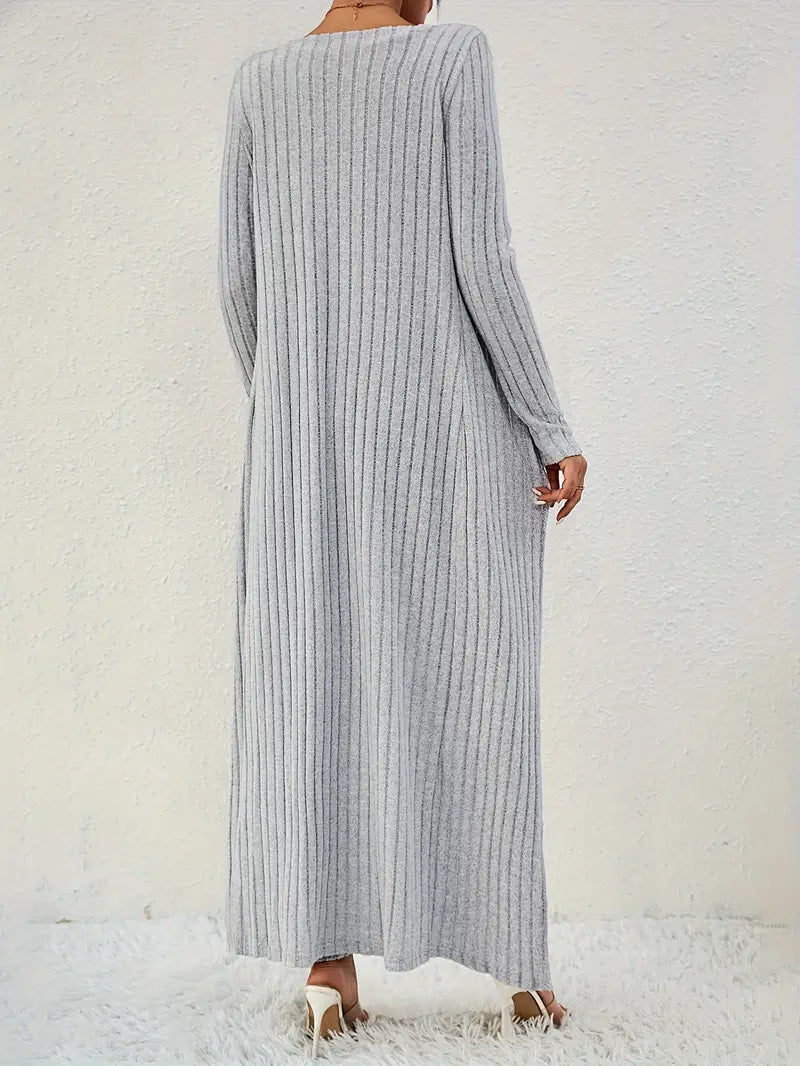 Swietlana - Ribbed Solid Three-Piece Set with Top and Cardigan