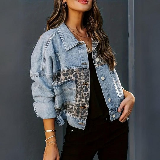 STELLA - TRENDY LEOPARD PRINT JACKET