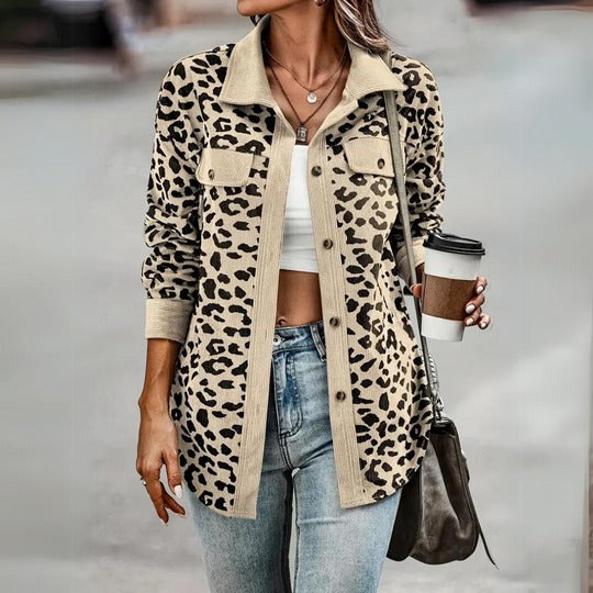 TOOSE - CHIC LEOPARD PRINT WOMEN'S JACKET