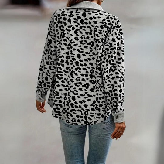 TOOSE - CHIC LEOPARD PRINT WOMEN'S JACKET