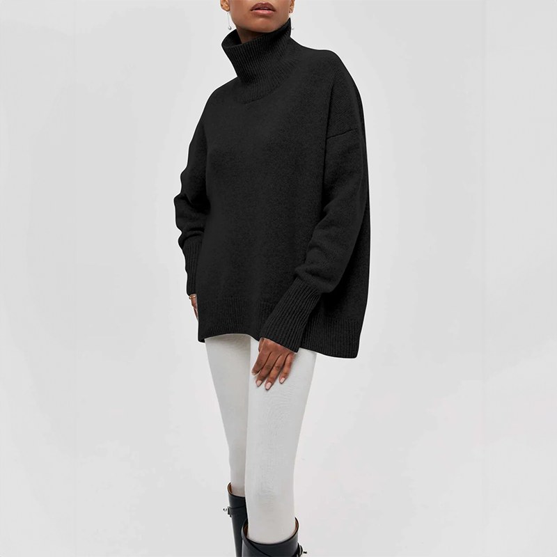 Sigrid – Loose Knit Turtleneck