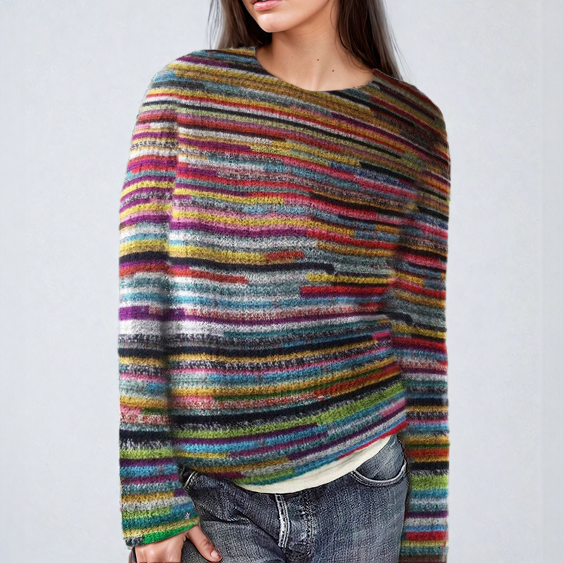 Dahlia – Sweater with Printed Pattern