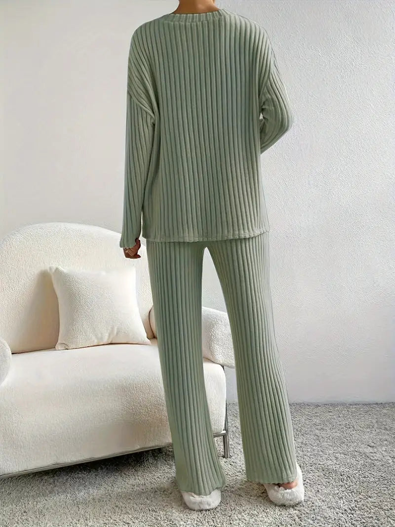 Rzęsosława - Ribbed Two-Piece Set