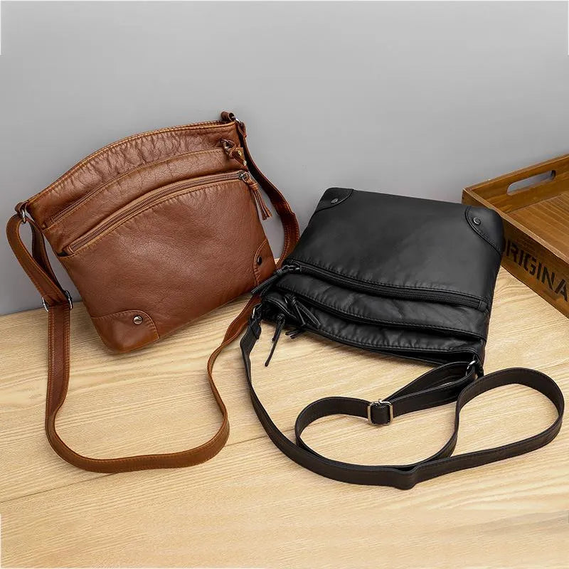 Halina - Leather Shoulder Bag