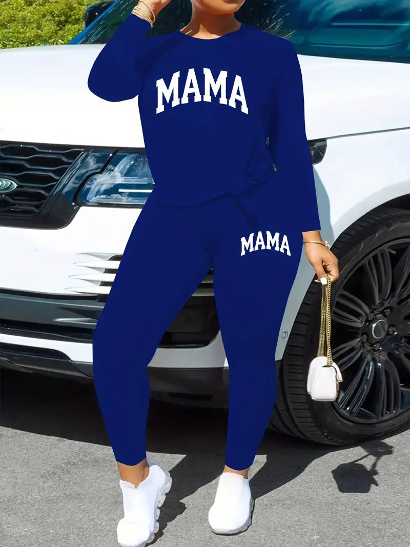 Przybysława - Mama Print Set with Skinny Pants