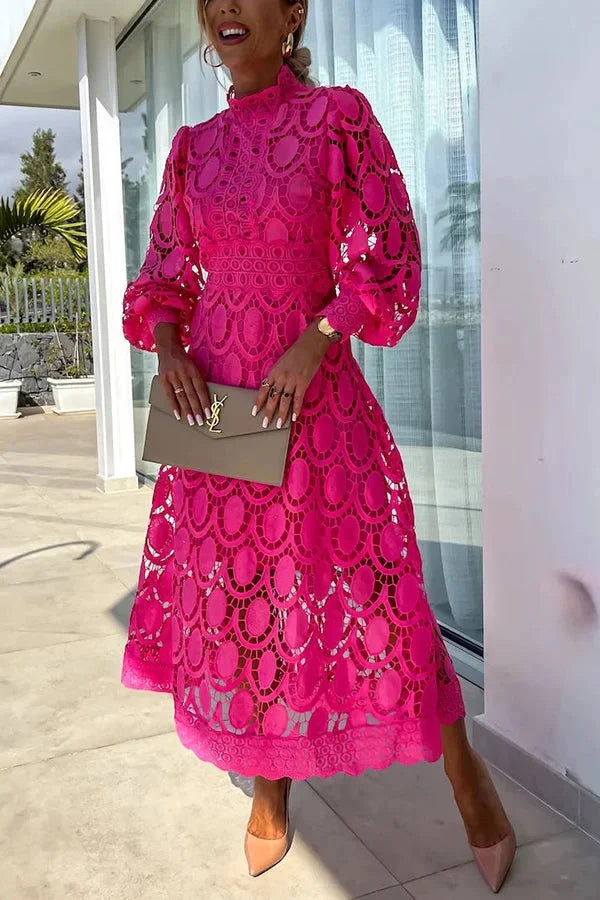 Aria - Luxe Embroidered Midi Dress