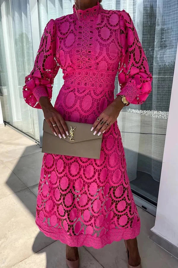 Aria - Luxe Embroidered Midi Dress