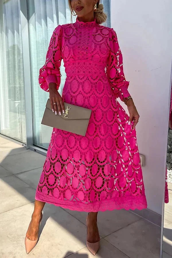 Aria - Luxe Embroidered Midi Dress