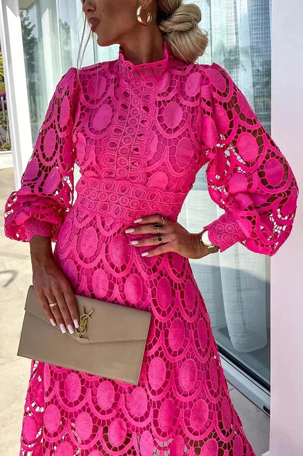 Aria - Luxe Embroidered Midi Dress