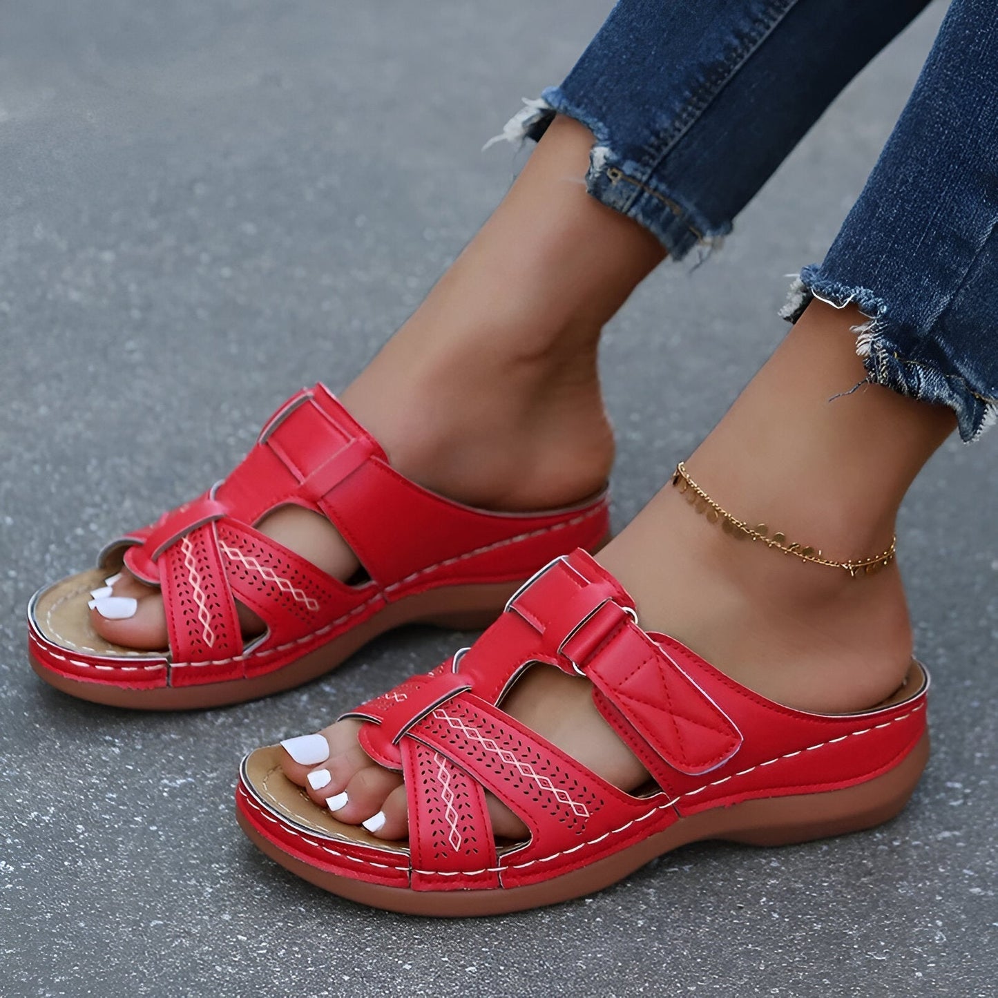 MARISKA - VINTAGE ORTHOPEDIC WEDGE SANDAL