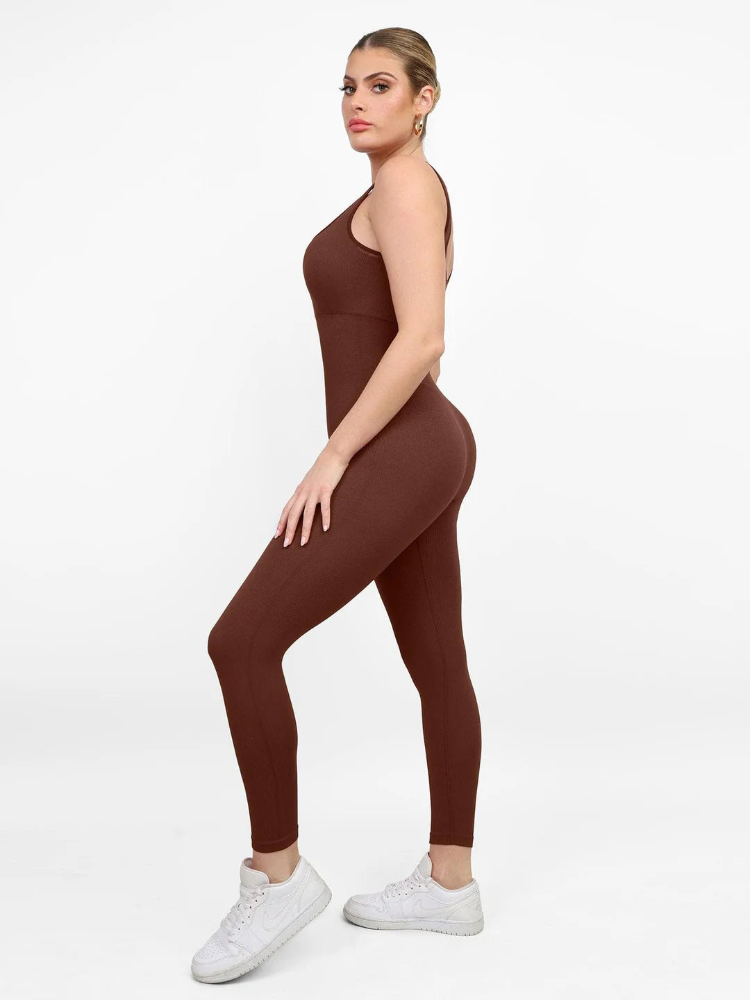 Naya – Seamless Square Neck Sport Jumpsuit
