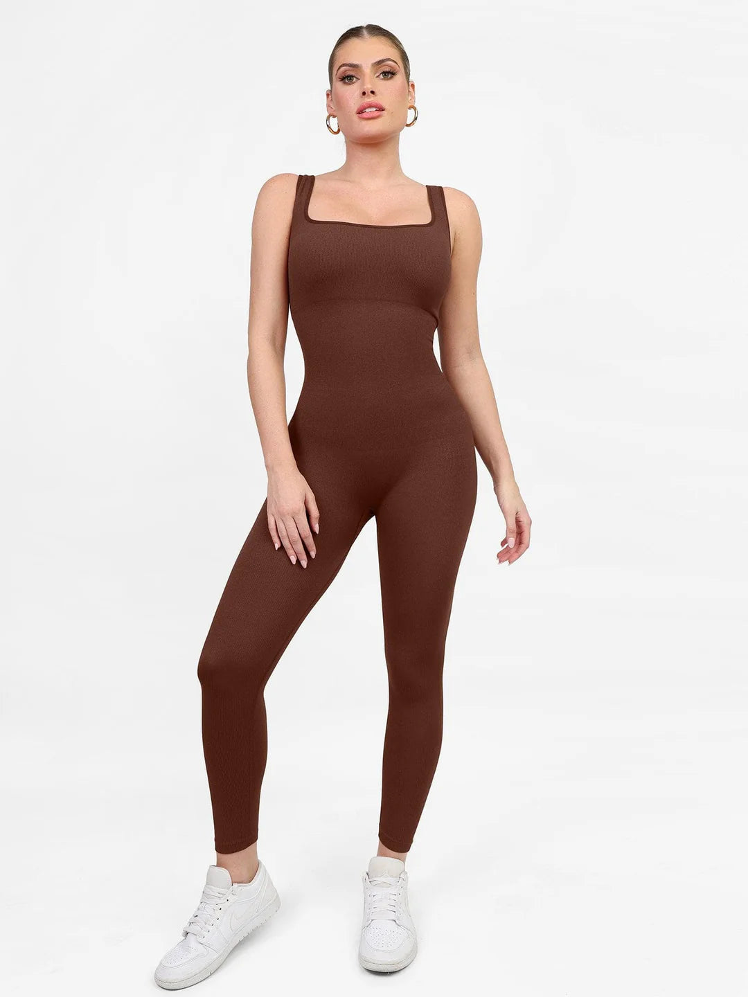 Naya – Seamless Square Neck Sport Jumpsuit