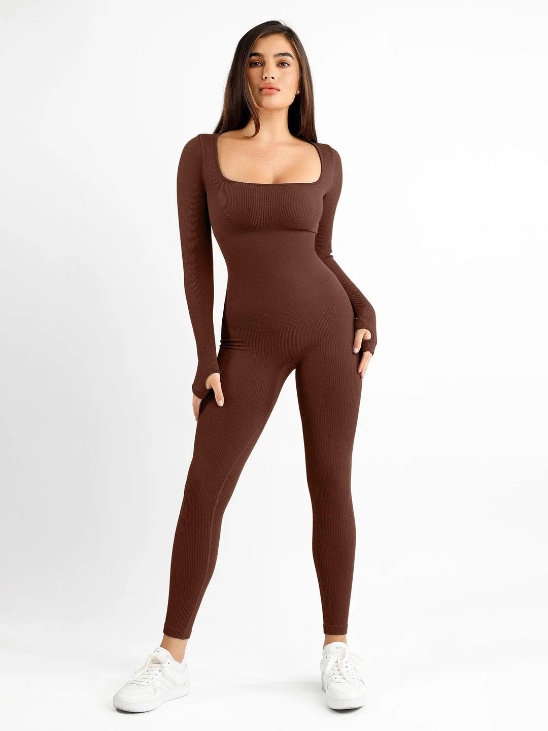 Naya – Seamless Square Neck Sport Jumpsuit