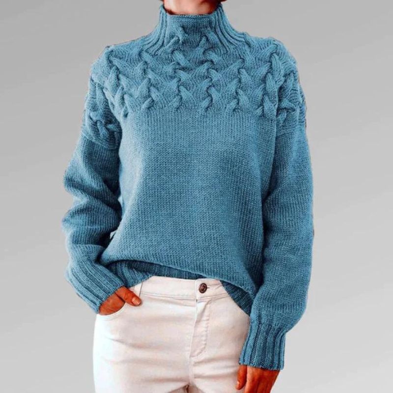 Sofia – Sweater with Cable Knit Details