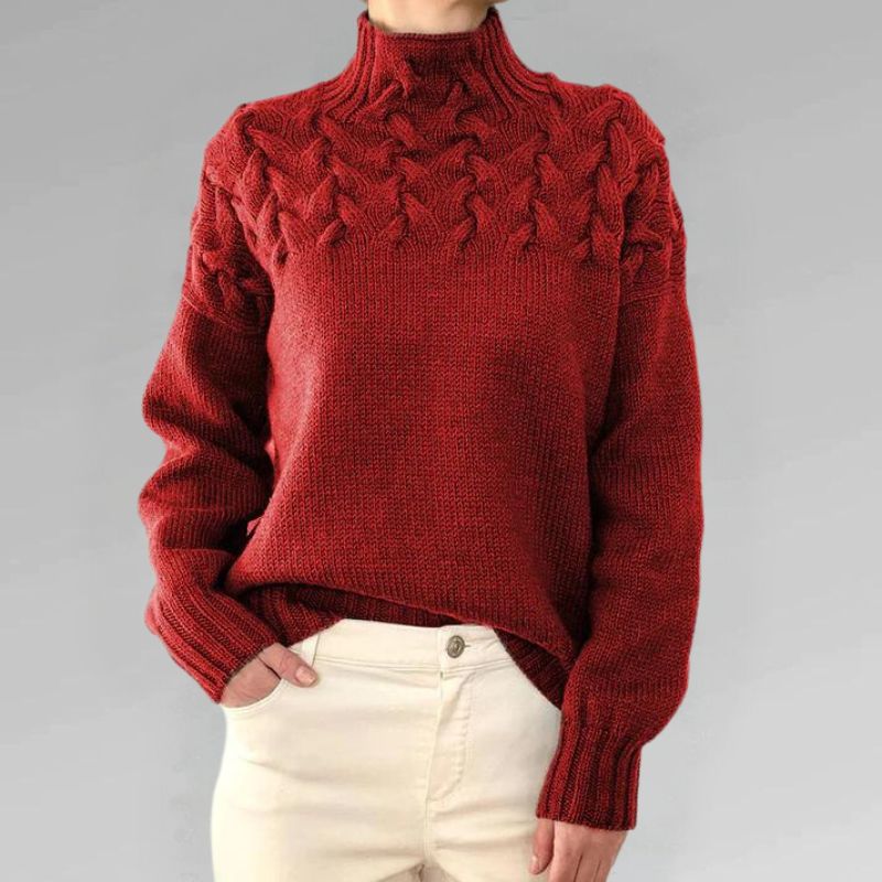 Sofia – Sweater with Cable Knit Details