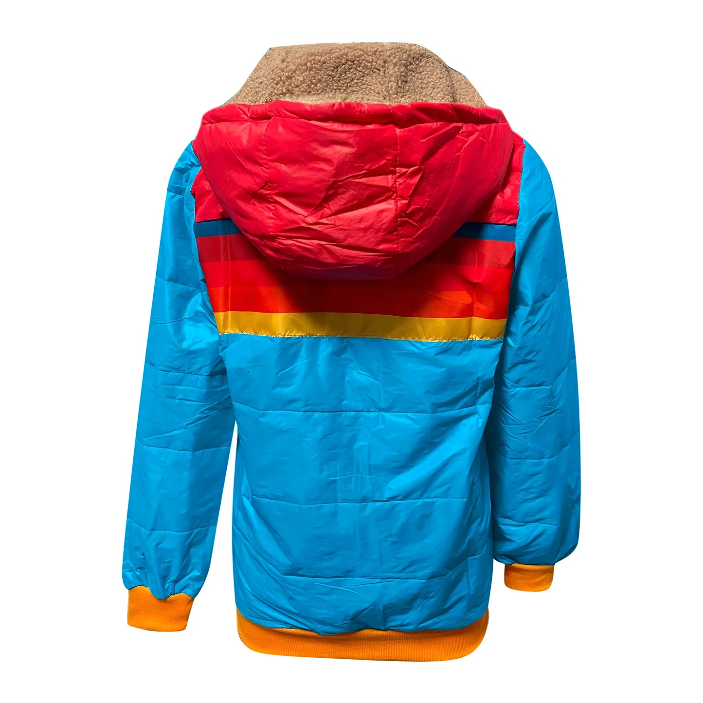 Leana – Sporty Striped Puffer Hoodie