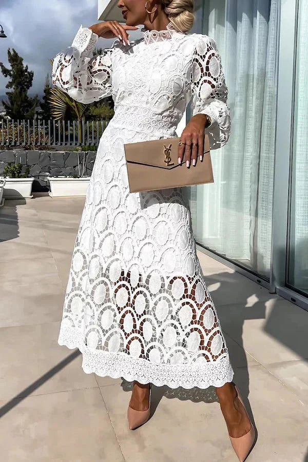 Aria - Luxe Embroidered Midi Dress