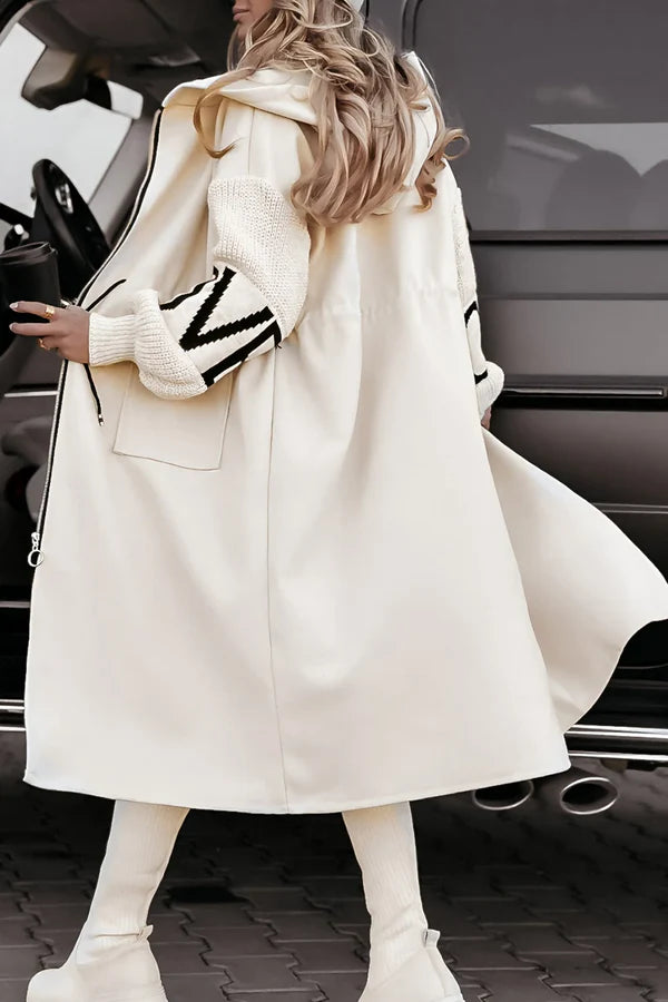 Elisa - Chic Long Hooded Coat