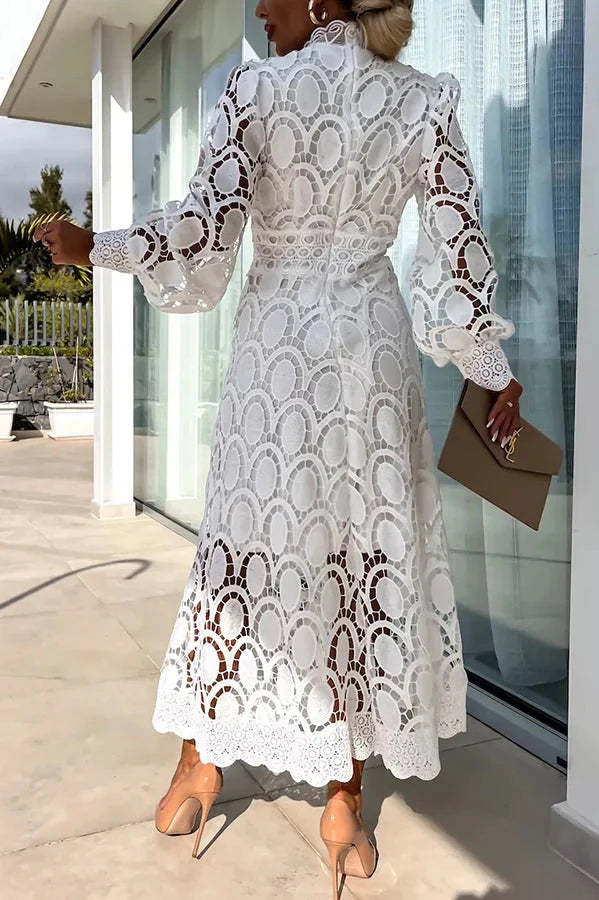 Aria - Luxe Embroidered Midi Dress