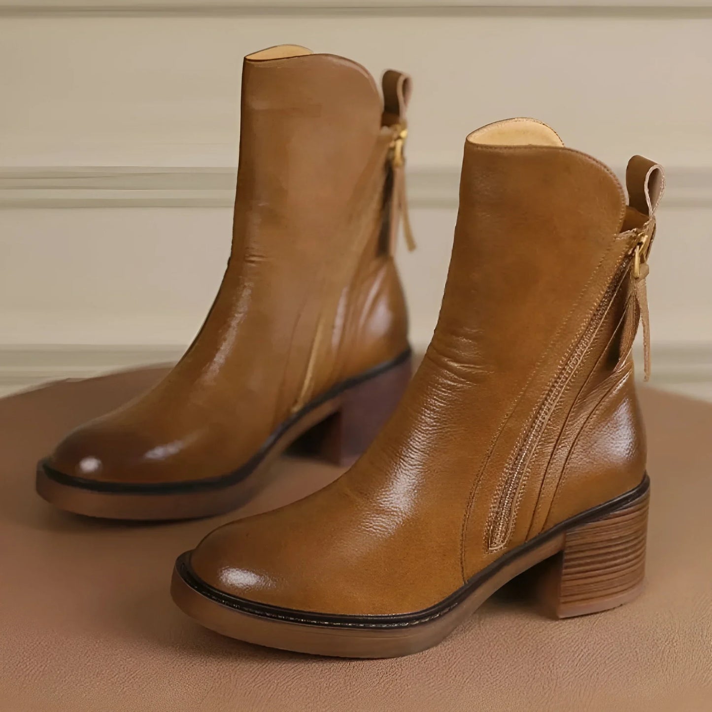 Anna – Leather Ankle Boots
