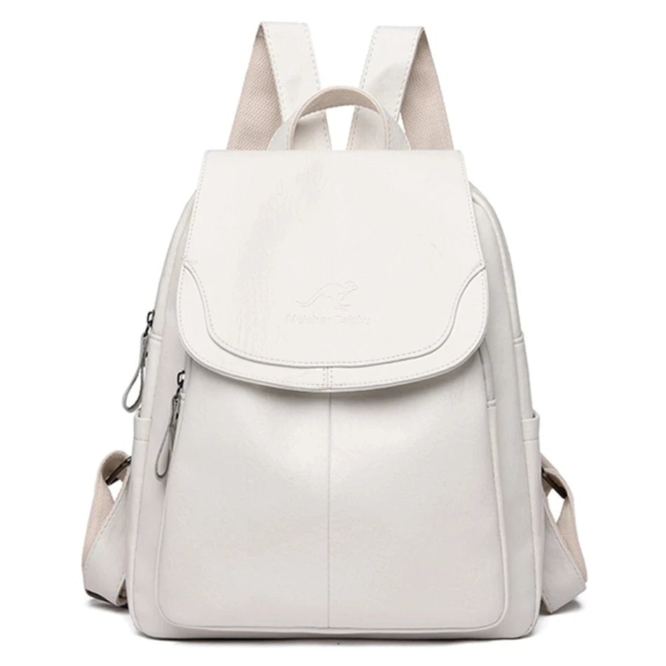 Izolda - Anti-Theft Leather Backpack