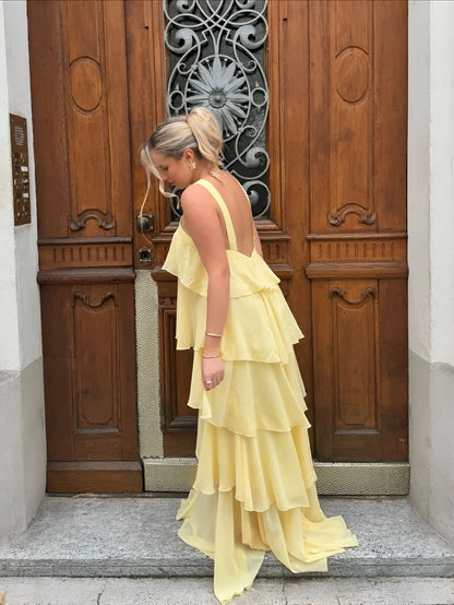 Amélie Ruffle Tiered Maxi Dress