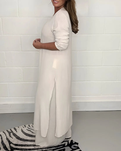 Philomène - Flowy Two-Piece Blouse and Trousers Set