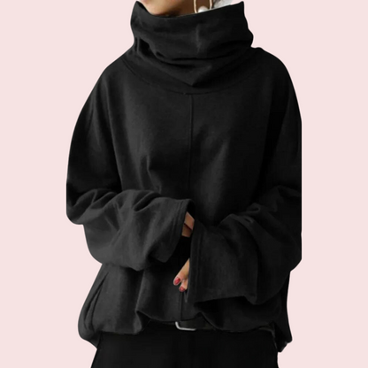Kjellfrid - Hoodie with a High Collar