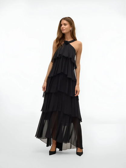 Amélie Ruffle Tiered Maxi Dress