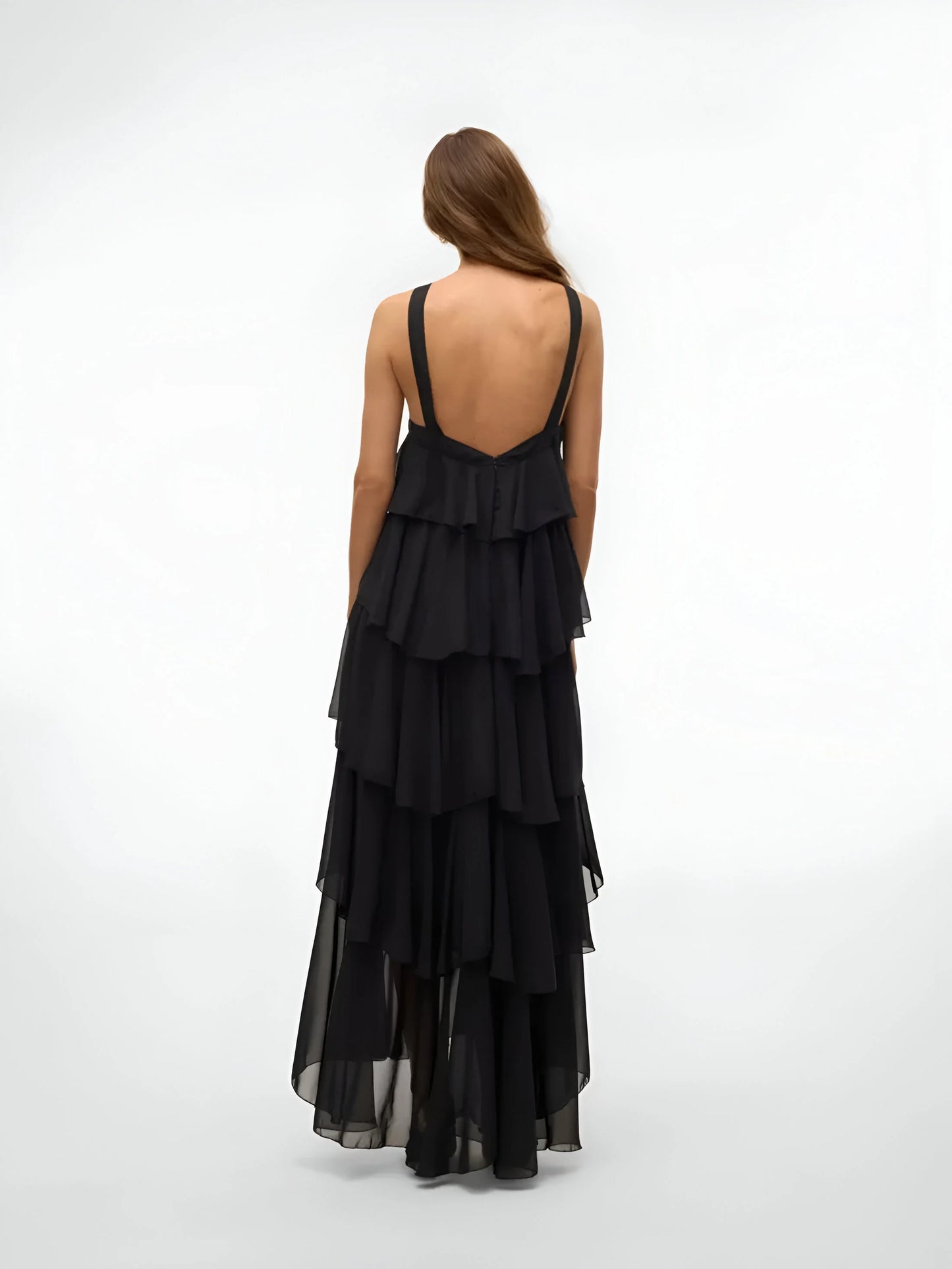 Amélie Ruffle Tiered Maxi Dress