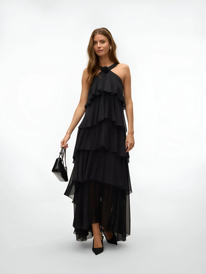 Amélie Ruffle Tiered Maxi Dress
