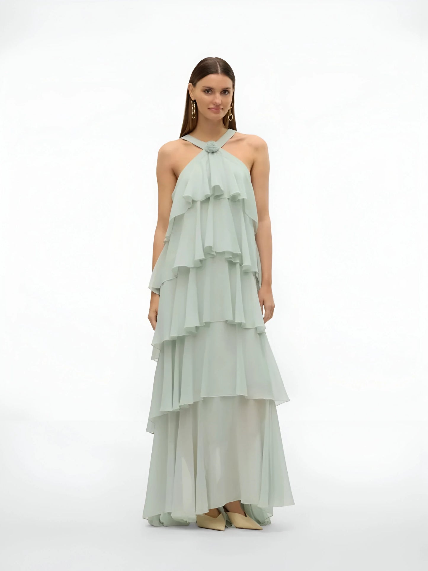 Amélie Ruffle Tiered Maxi Dress
