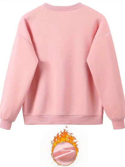 Bratomira - Heartbeat Print Sweater and Jogger Set