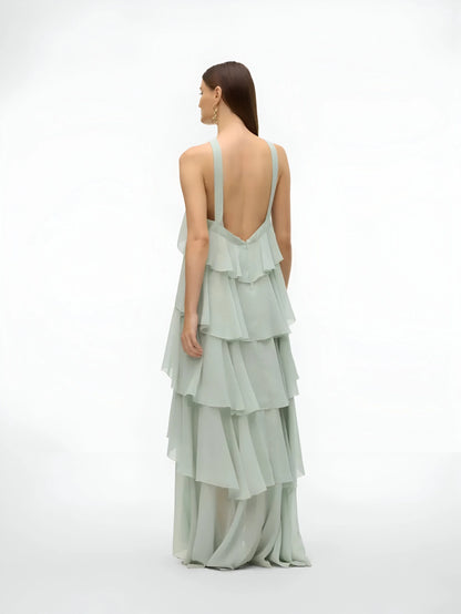 Amélie Ruffle Tiered Maxi Dress