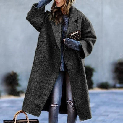 Céleste - Oversized Wool Lapel Coat
